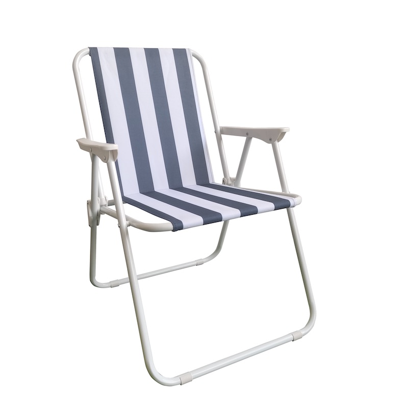 18 Size Metal Tube Beach Armrest Folding Chair