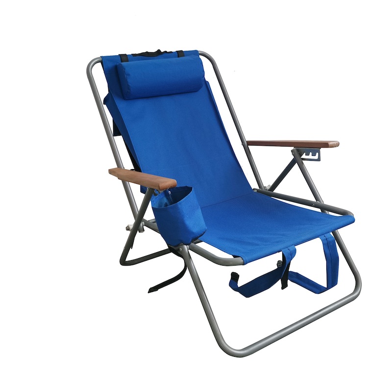 Adjustable High Back Folding Chair with Pillow