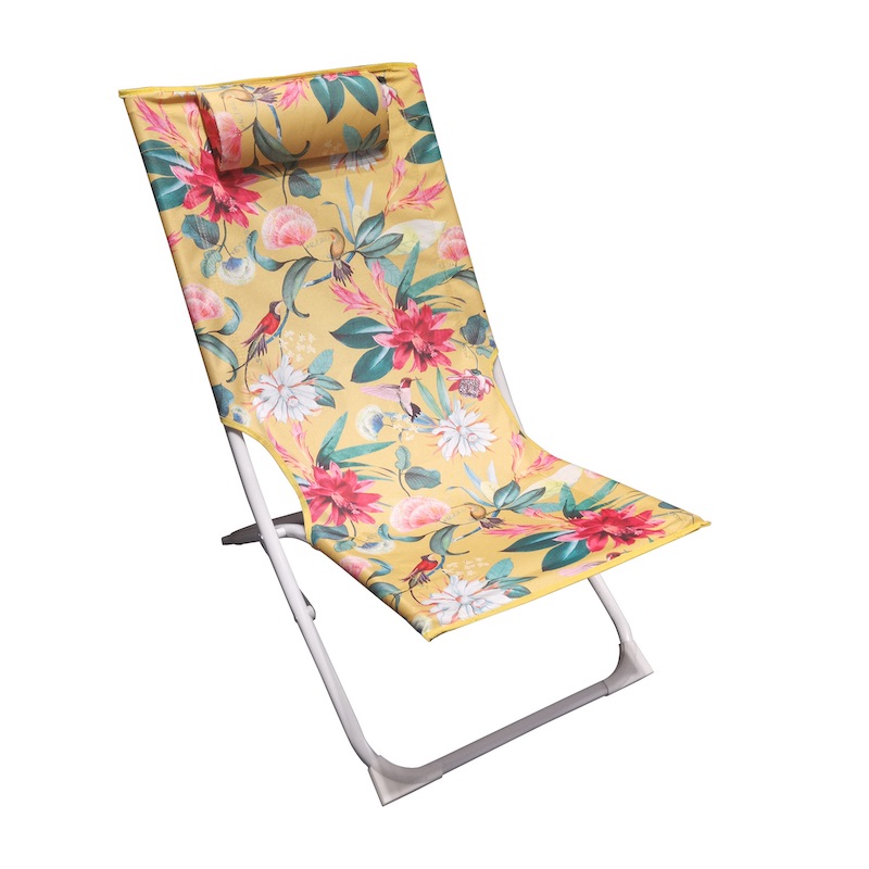 Adjustable High Back Folding Chair with Pillow