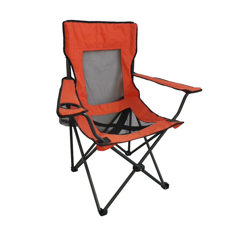 Multi-Fabric Armrest Folding Lounge Chair with Pockets