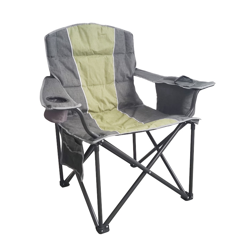 Multi-Fabric Armrest Folding Lounge Chair with Pockets