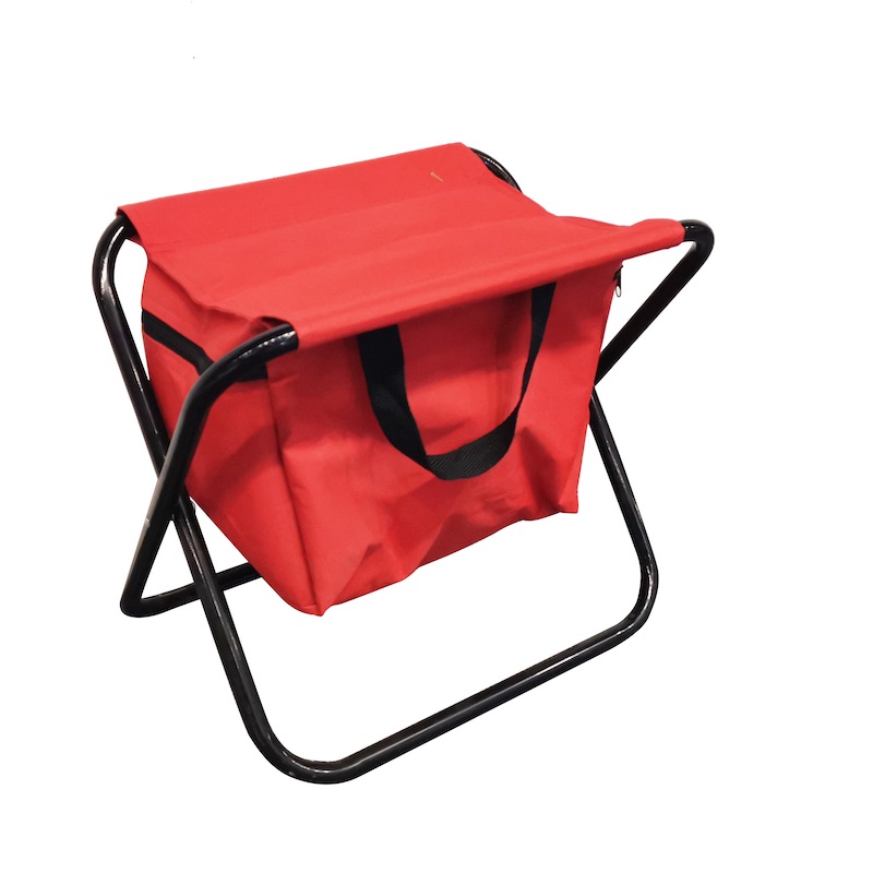 Multifunctional Folding Camping Stool with Backrest Storage Bag