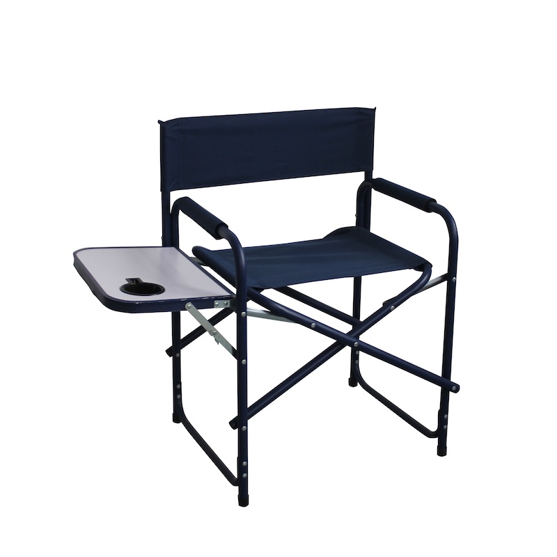 Foldable Director's Chair with End Table Board